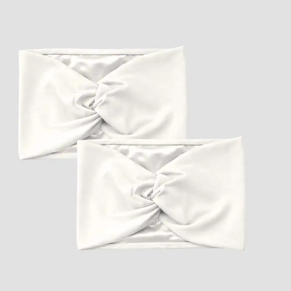 Hairbrella Satin-Lined Twist-Front Headband Bundle of 2