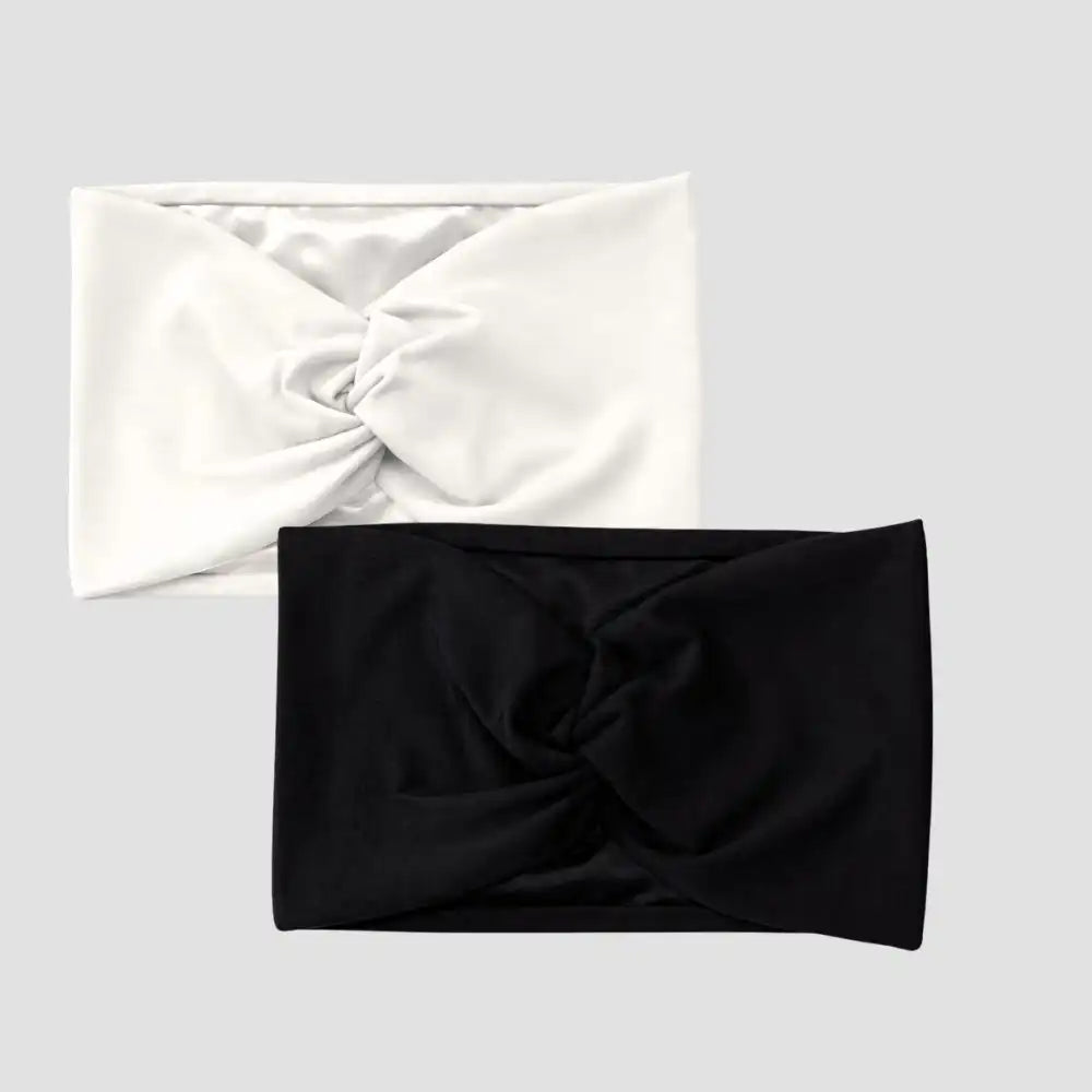 Hairbrella Satin-Lined Twist-Front Headband Bundle of 2