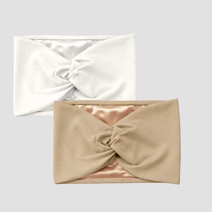 Hairbrella Satin-Lined Twist-Front Headband Bundle of 2
