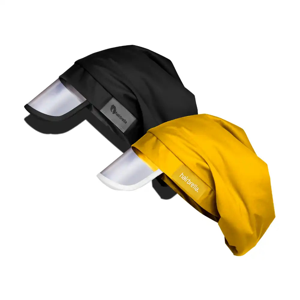 Hairbrella Satin- Lined, Waterproof, Rain Hat Bundle (2)