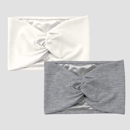 Hairbrella Satin-Lined Twist-Front Headband Bundle of 2
