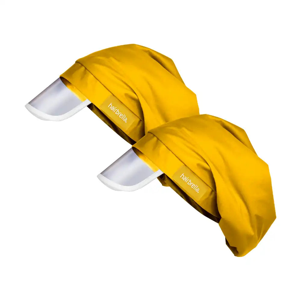 Hairbrella Satin- Lined, Waterproof, Rain Hat Bundle (2)