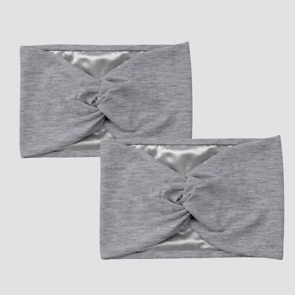 Hairbrella Satin-Lined Twist-Front Headband Bundle of 2