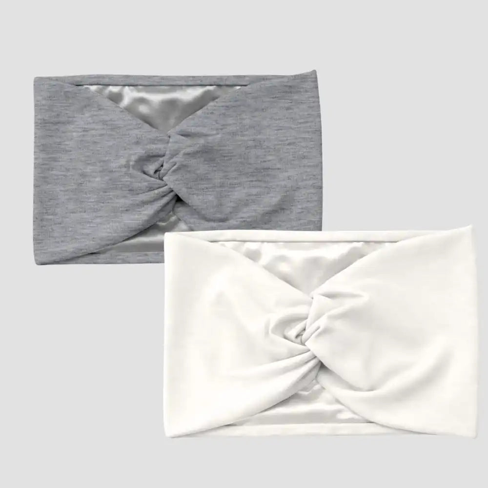 Hairbrella Satin-Lined Twist-Front Headband Bundle of 2