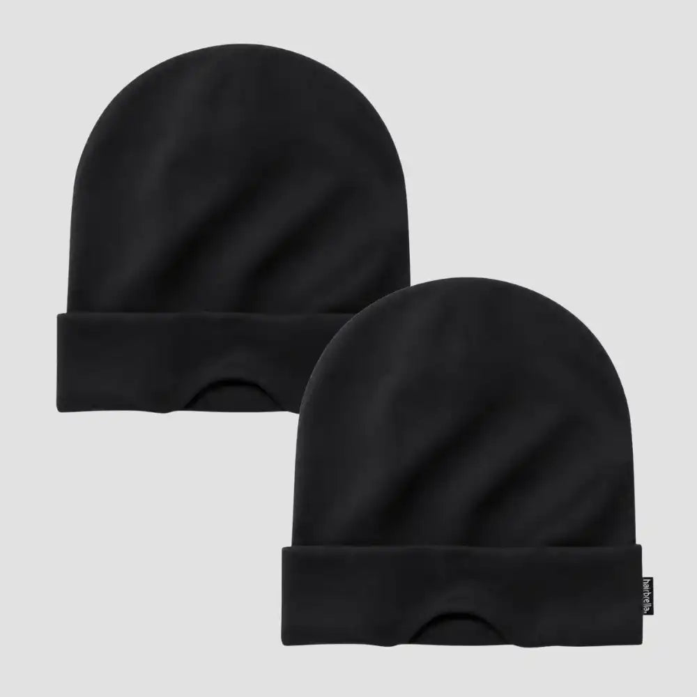Nap Cap™ Travel — Modal Travel Beanie with Hidden Eye Mask & Satin Lining, Bundle 2