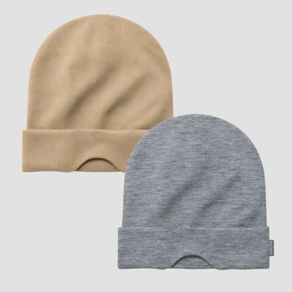 Nap Cap™ Travel — Modal Travel Beanie with Hidden Eye Mask & Satin Lining, Bundle 2