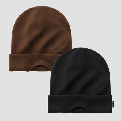 Nap Cap™ Travel — Modal Travel Beanie with Hidden Eye Mask & Satin Lining, Bundle 2