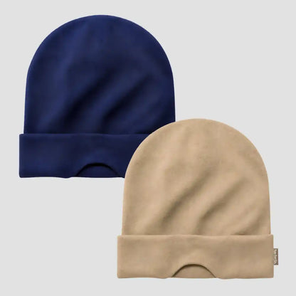 Nap Cap™ Travel — Modal Travel Beanie with Hidden Eye Mask & Satin Lining, Bundle 2
