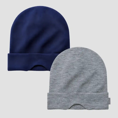 Nap Cap™ Travel — Modal Travel Beanie with Hidden Eye Mask & Satin Lining, Bundle 2