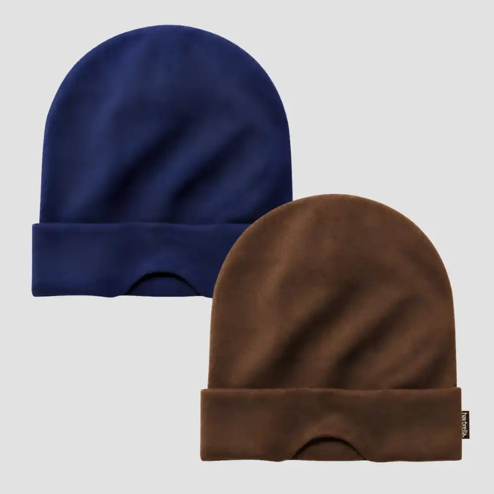 Nap Cap™ Travel — Modal Travel Beanie with Hidden Eye Mask & Satin Lining, Bundle 2