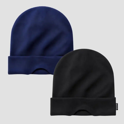 Nap Cap™ Travel — Modal Travel Beanie with Hidden Eye Mask & Satin Lining, Bundle 2