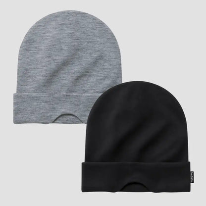 Nap Cap™ Travel — Modal Travel Beanie with Hidden Eye Mask & Satin Lining, Bundle 2