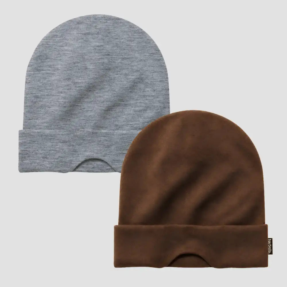 Nap Cap™ Travel — Modal Travel Beanie with Hidden Eye Mask & Satin Lining, Bundle 2