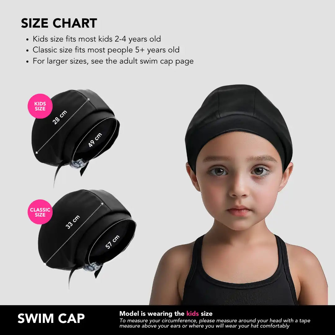 Hairbrella Satin-Lined Waterproof, Adjustable Kid's Swim Cap, Lime Bundle (2)