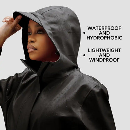 Hairbrella Satin-Lined, Waterproof, Unisex Long Rain Jacket