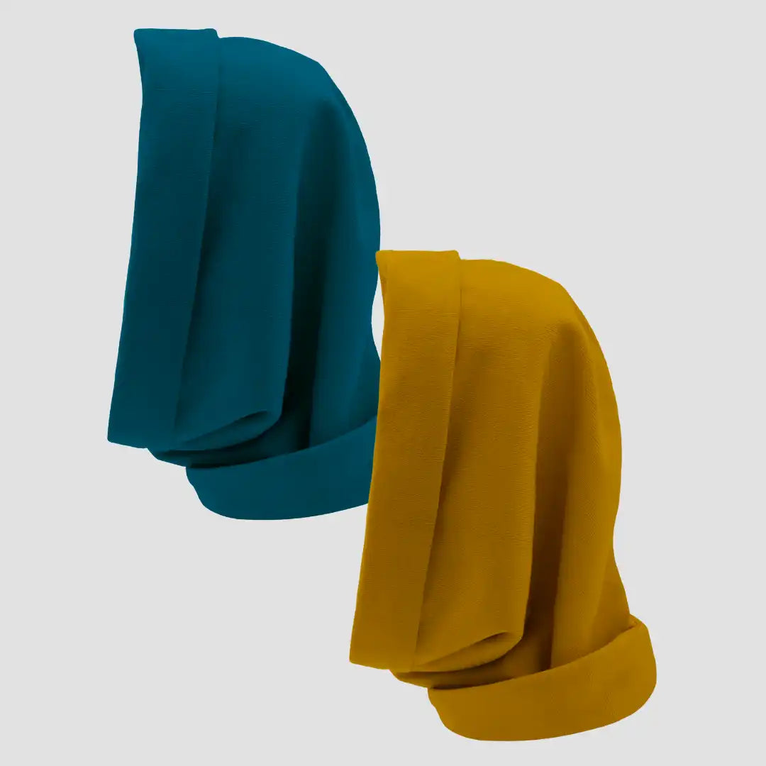Hairbrella Satin Lined, Waterproof Infinity Rain Scarf - Bundle (2)