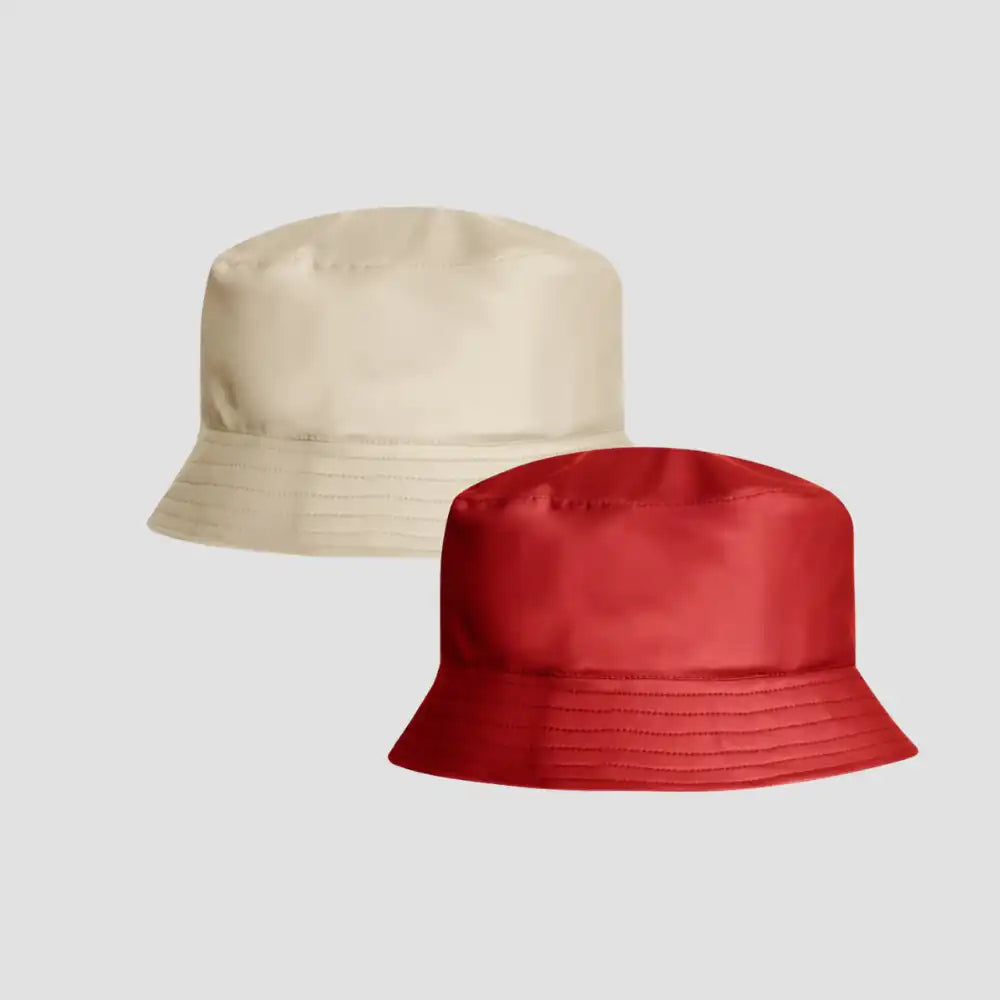 Satin-Lined, Waterproof Matte Bucket Hat - Bundle (2)