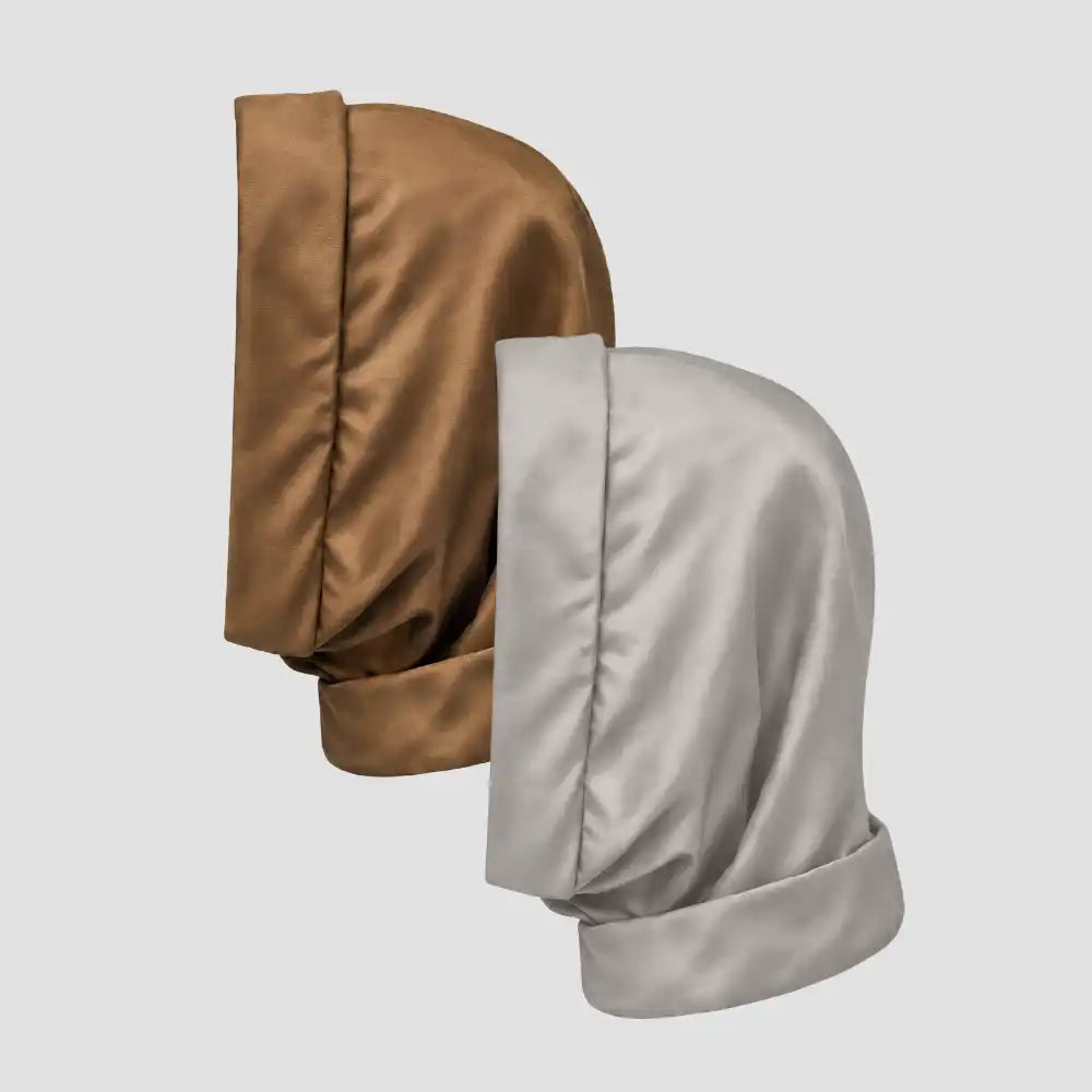 Hairbrella Satin-Lined, Waterproof, Packable Lite Rain Scarf - Bundle(2)
