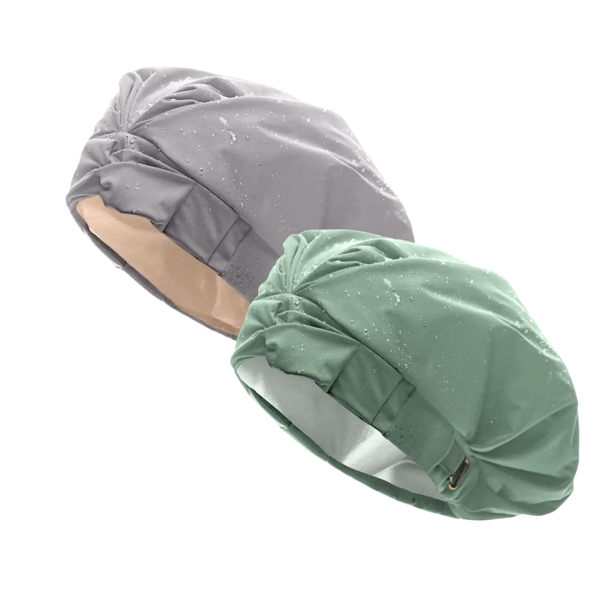 Hairbrella Satin-Lined Shower Cap - Bundle (2)
