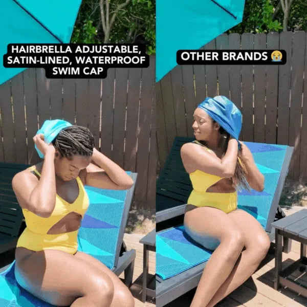 Hairbrella Swim Cap for Braids & Protective Styles