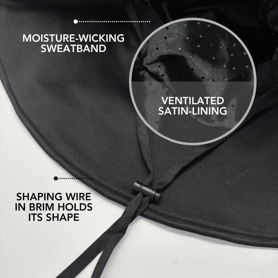 Hairbrella Waterproof, Satin-Lined, Wide Brim Sun Hat, Bundle (2)
