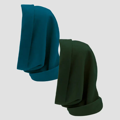 Hairbrella Satin Lined, Waterproof Infinity Rain Scarf - Bundle (2)