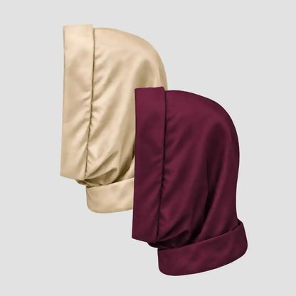 Hairbrella Satin-Lined, Waterproof, Packable Lite Rain Scarf - Bundle(2)
