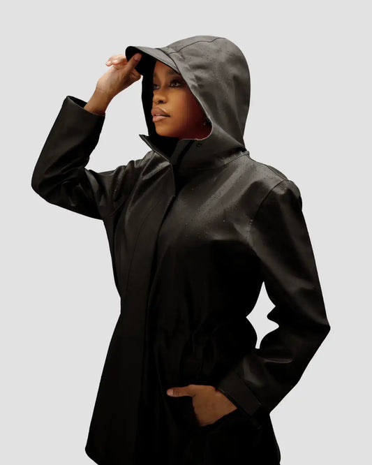 Hairbrella Satin-Lined, Waterproof Rain Jacket