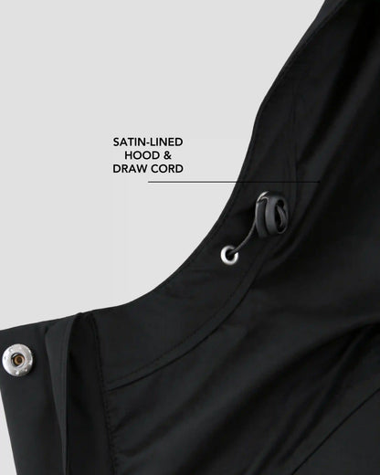 Satin-Lined Packable, Waterproof Lite Rain Jacket