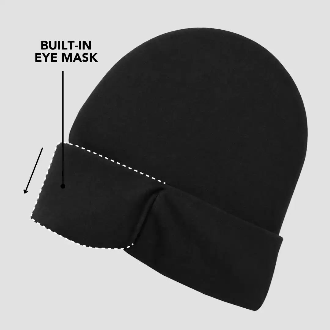 Nap Cap™ Travel — Modal Travel Beanie with Hidden Eye Mask & Satin Lining, Bundle 2