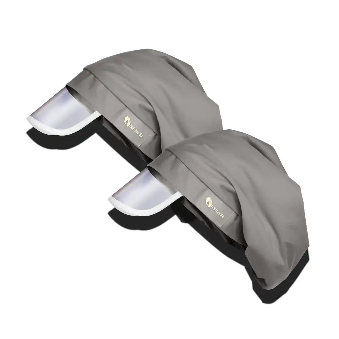Hairbrella Satin- Lined, Waterproof, Rain Hat Bundle (2)