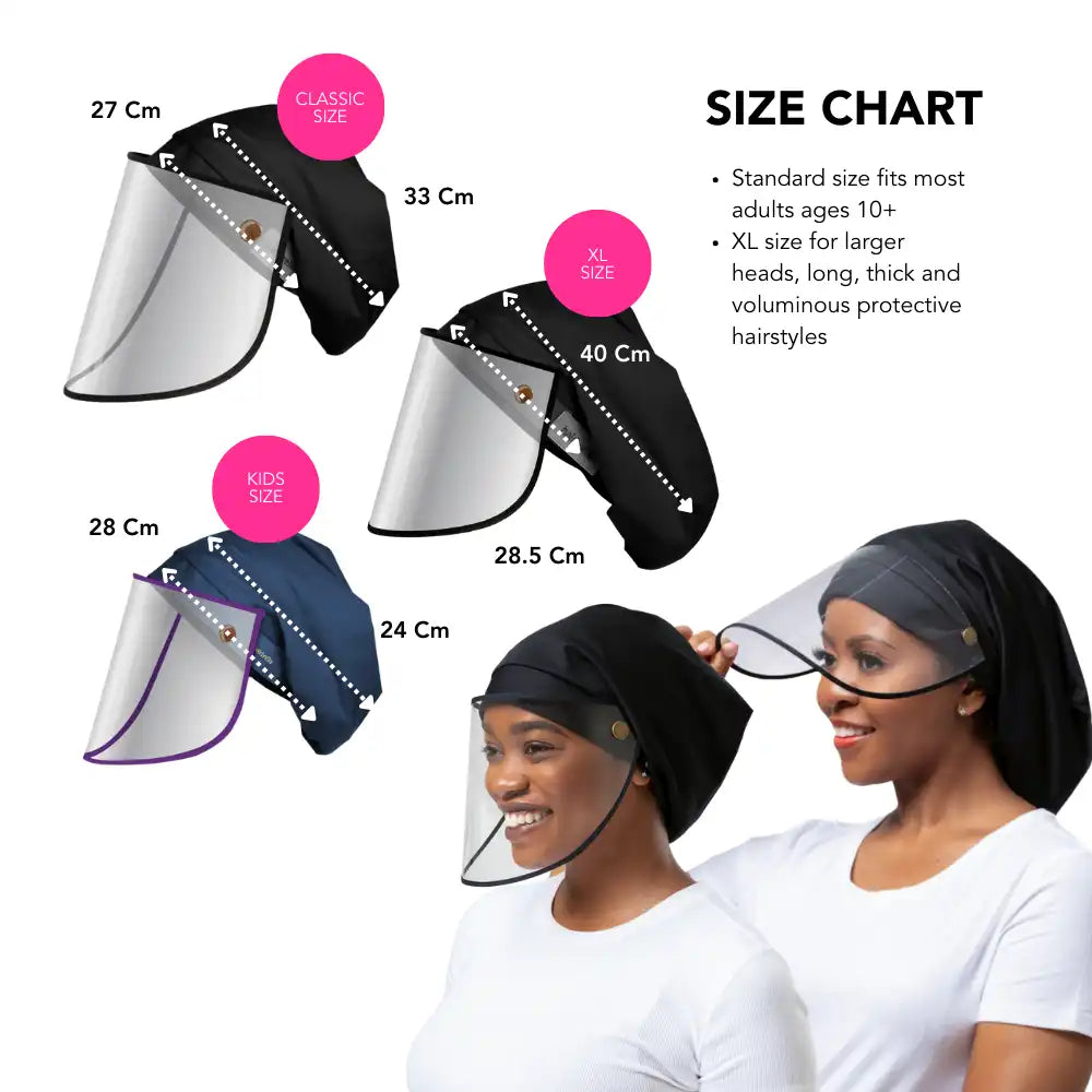 Hairbrella Pro Rain Hat + Face Shield