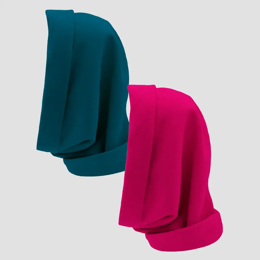 Hairbrella Satin Lined, Waterproof Infinity Rain Scarf - Bundle (2)