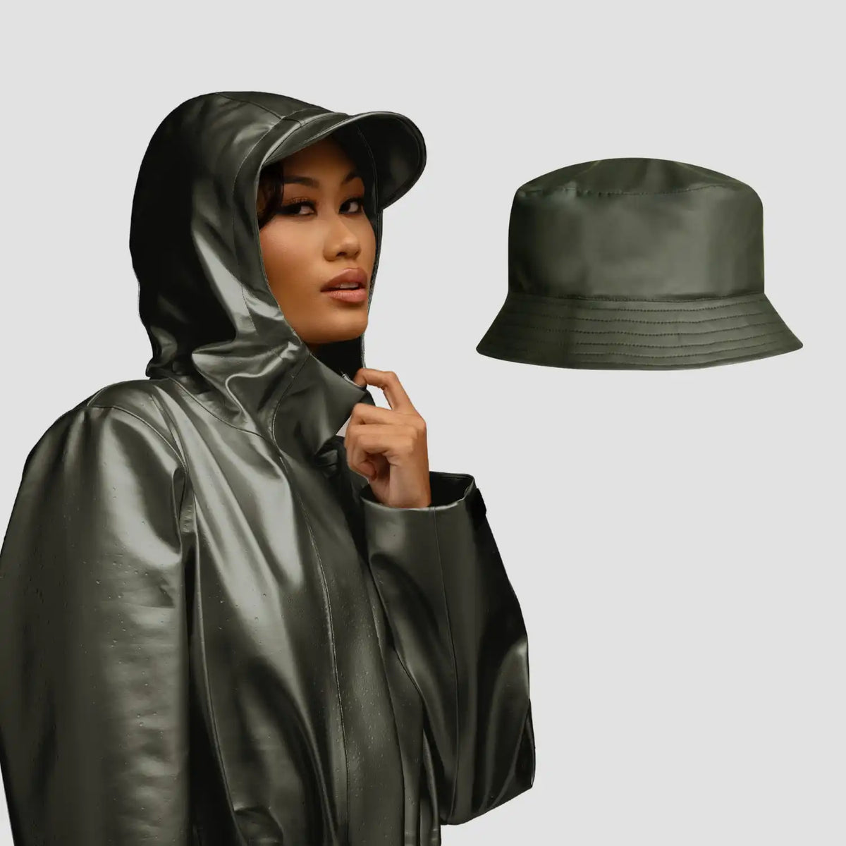 Waterproof Essentials: Rain Jacket & Hat Bundle