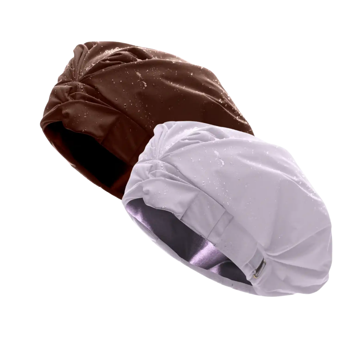 Hairbrella Satin-Lined Shower Cap - Bundle (2)