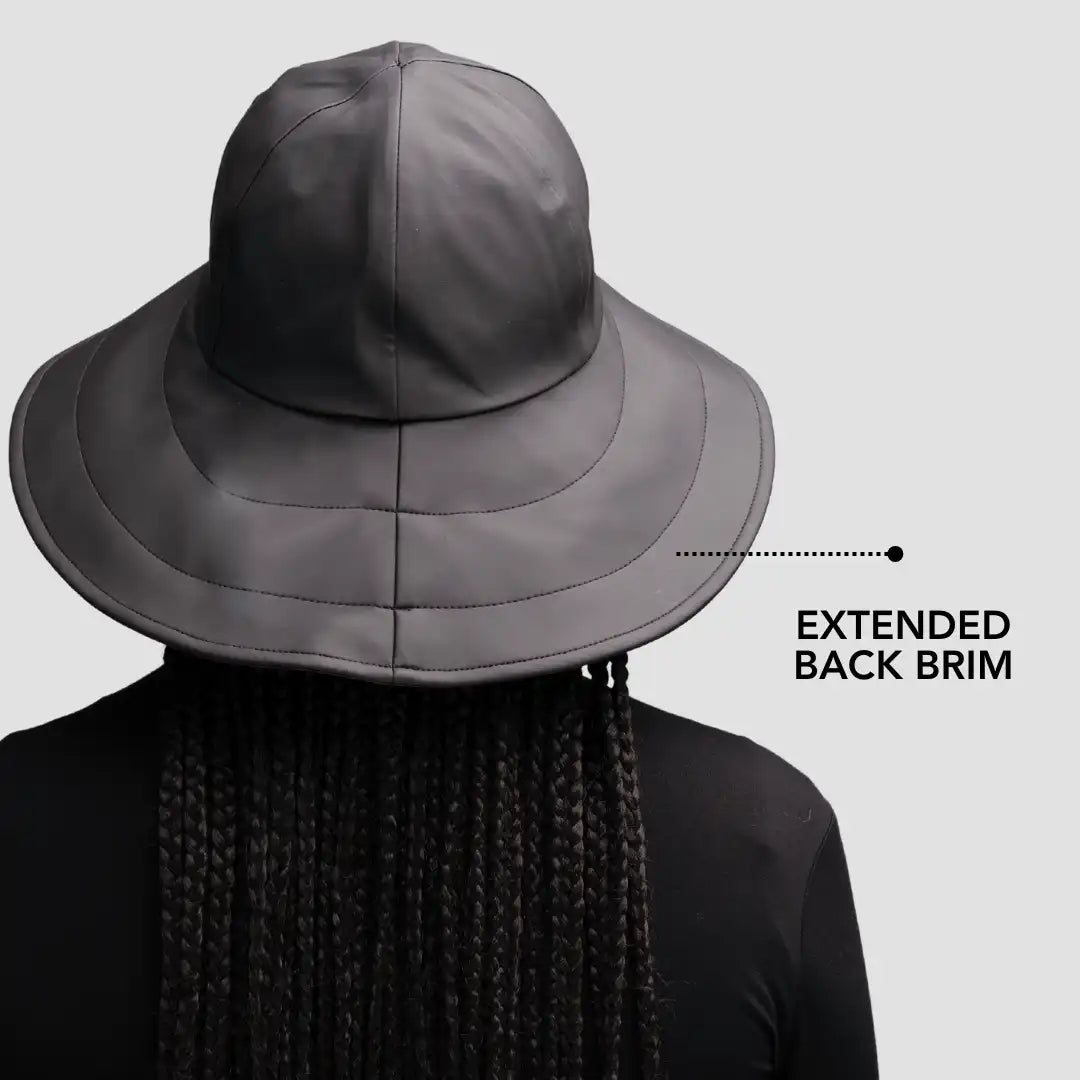 Satin-Lined, Waterproof Sou'wester Rain Hat