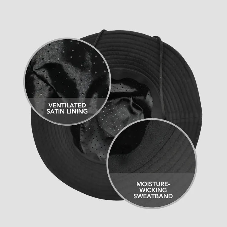 Satin-Lined, Waterproof Hiking Sun Hat
