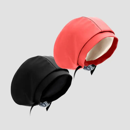 Hairbrella Satin-Lined Waterproof, Adjustable Classic Swim Cap, Black Bundle (2)