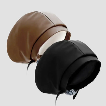 Hairbrella Satin-Lined Waterproof, Adjustable Classic Swim Cap, Black Bundle (2)