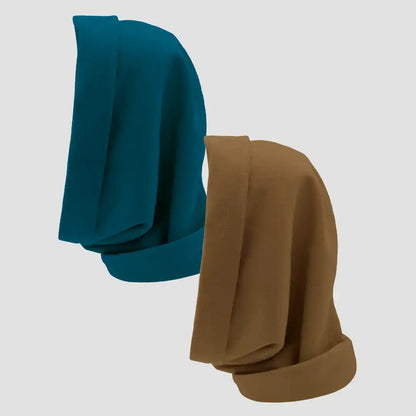 Hairbrella Satin Lined, Waterproof Infinity Rain Scarf - Bundle (2)