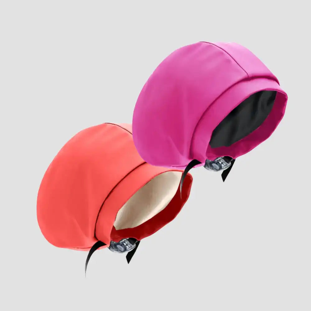 Hairbrella Satin-Lined Waterproof, Adjustable Classic Swim Cap, Pink Bundle (2)