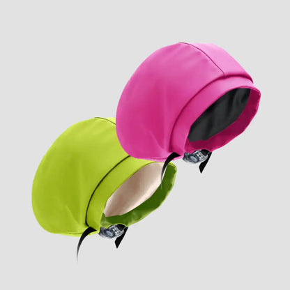 Hairbrella Satin-Lined Waterproof, Adjustable Classic Swim Cap, Lime Bundle (2)