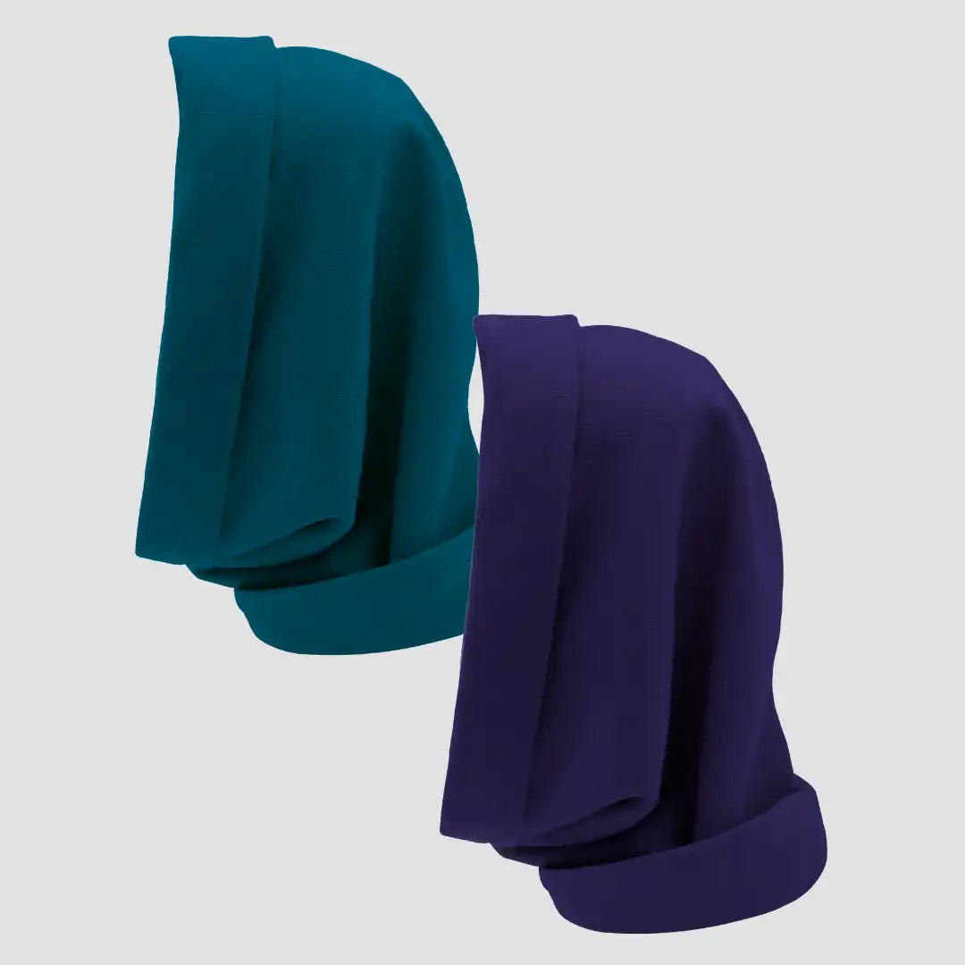 Hairbrella Satin Lined, Waterproof Infinity Rain Scarf - Bundle (2)