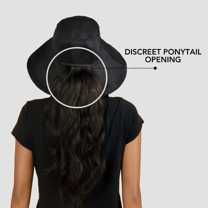 Hairbrella Satin-Lined, Waterproof, Wide Brim Sun Hat