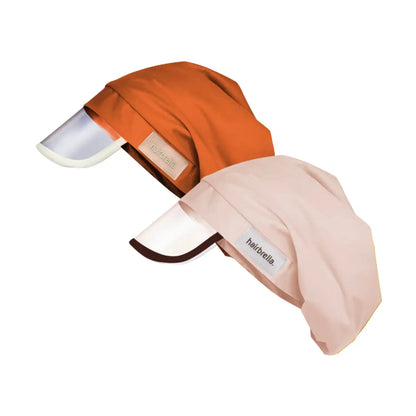 Hairbrella Satin- Lined, Waterproof, Rain Hat Bundle (2)