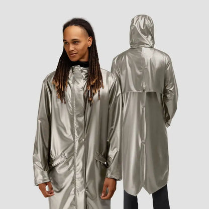 Hairbrella Satin-Lined, Waterproof, Men Long Rain Jacket