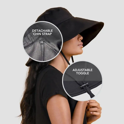 Hairbrella Waterproof, Satin-Lined, Wide Brim Sun Hat, Bundle (2)