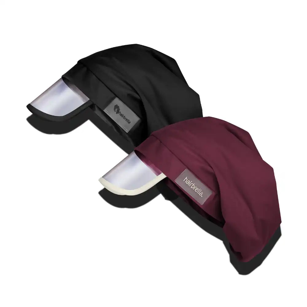 Hairbrella Satin- Lined, Waterproof, Rain Hat Bundle (2)