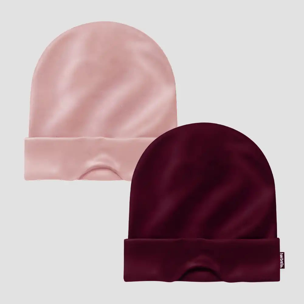Satin-Lined, Convertible Nap Cap™ with Hidden Eye Mask, Bundle 2