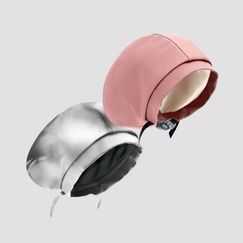 Hairbrella Satin-Lined Waterproof, Adjustable Swim Cap, Blush Bundle (2)